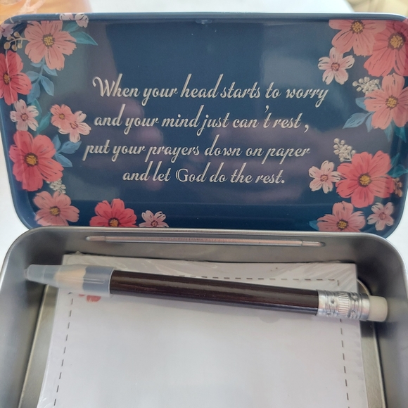 NEW Tin Prayer Box - Picture 2 of 6